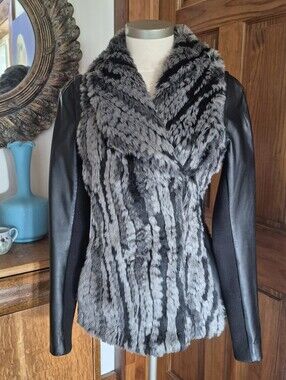 Faux Fur Leather Jacket/Vest